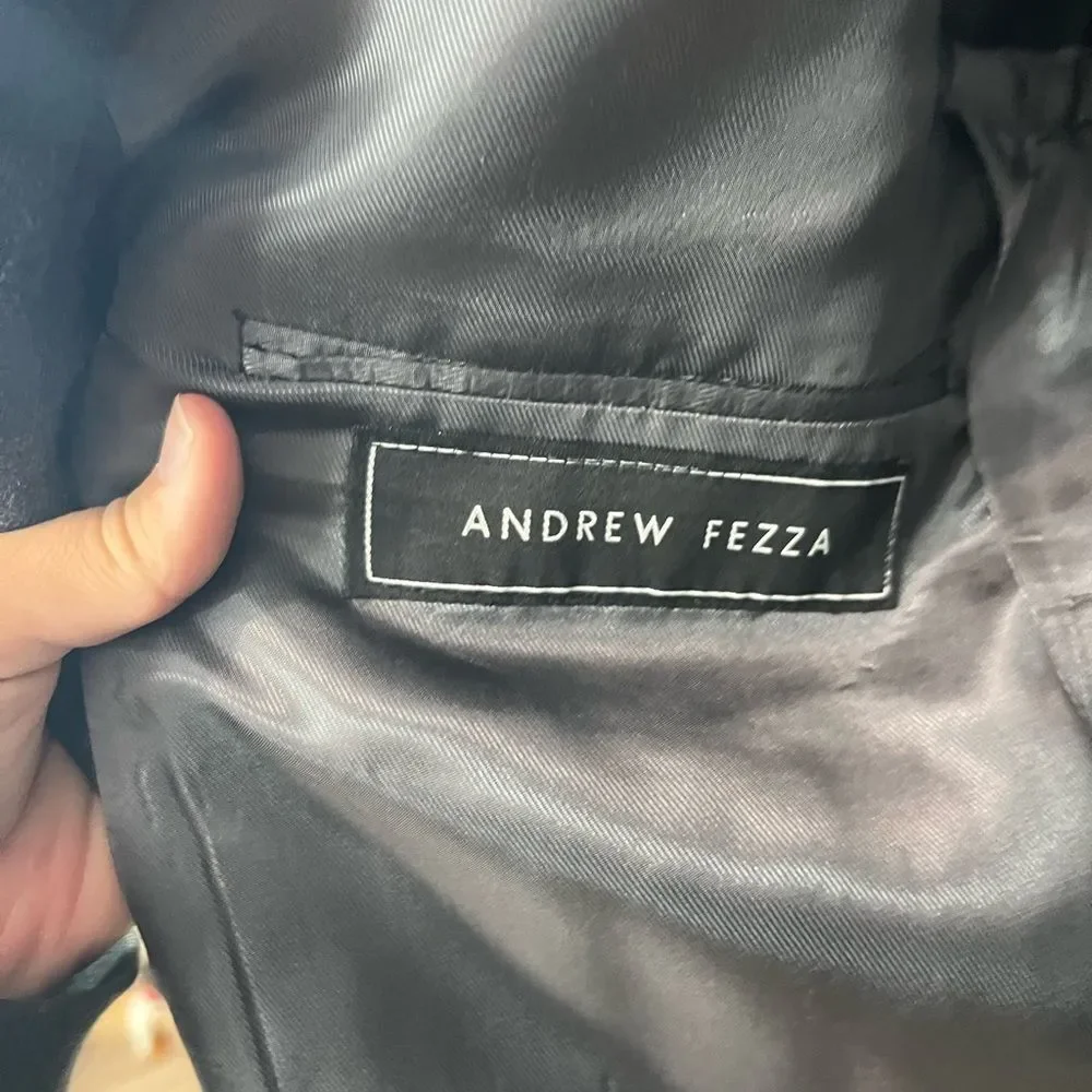 Andrew fezza Charcoal Men's silk/wool/cashmere Blazer